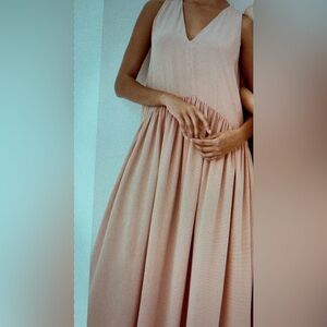 Eileen Fisher double silk layer silk dress.